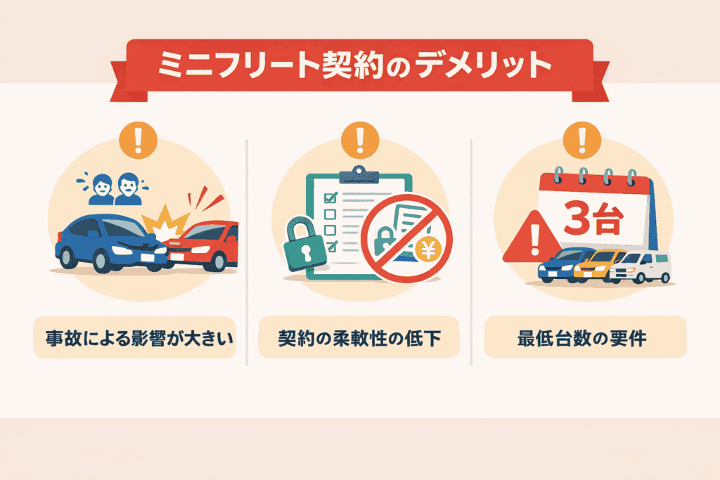 ミニフリート契約のデメリット
