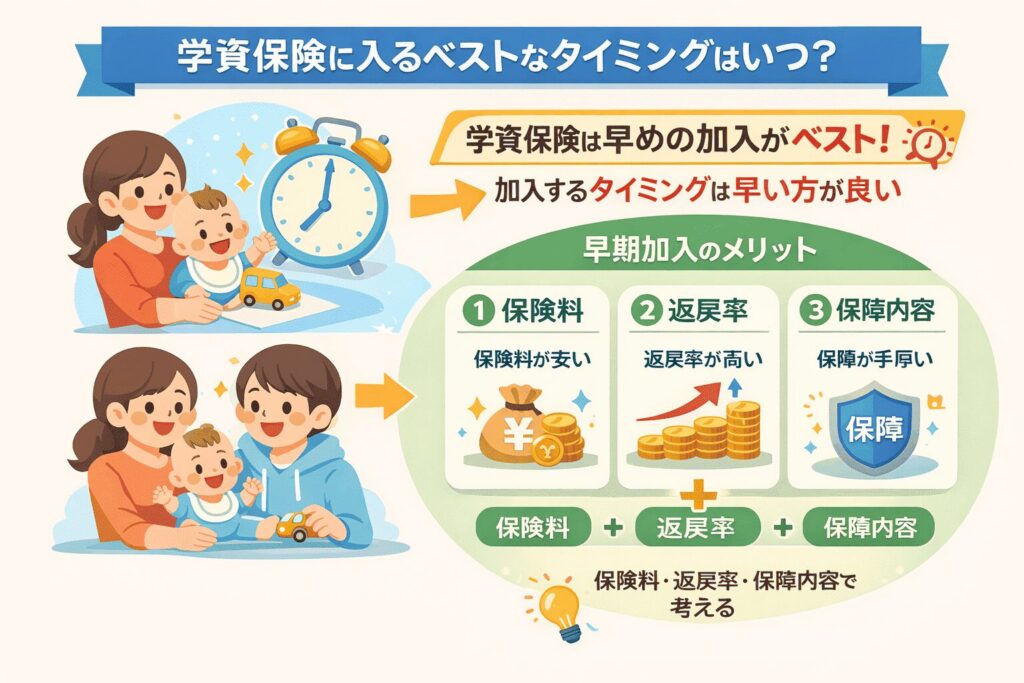 学資保険に入るベストなタイミング