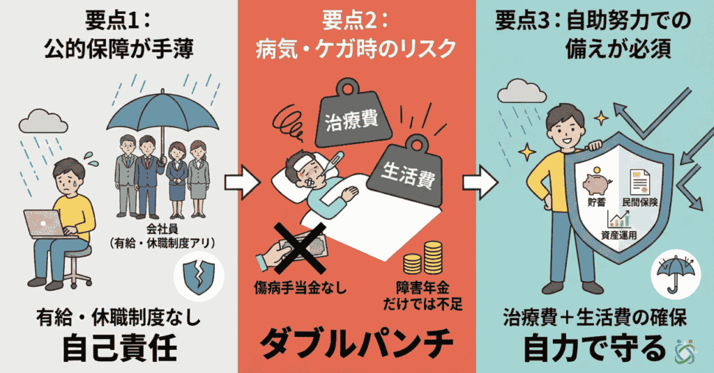 フリーランスに就業不能保険が必要な理由