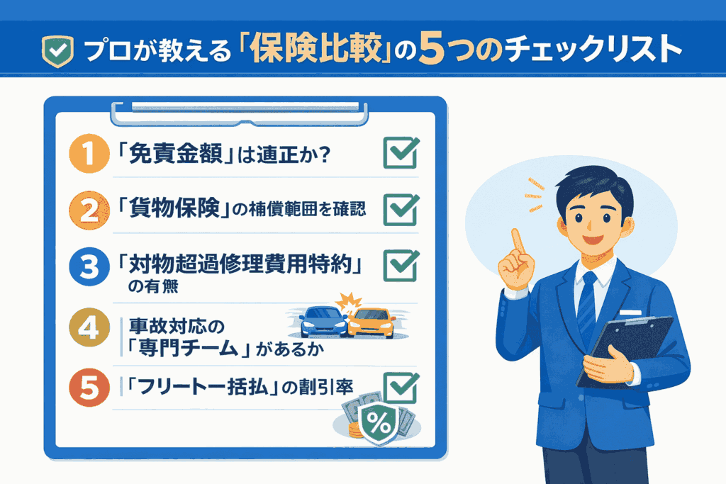 「保険比較」の5つのチェックリスト
