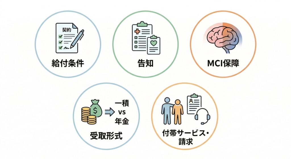 失敗しない認知症保険の選び方｜5つの重要ポイント