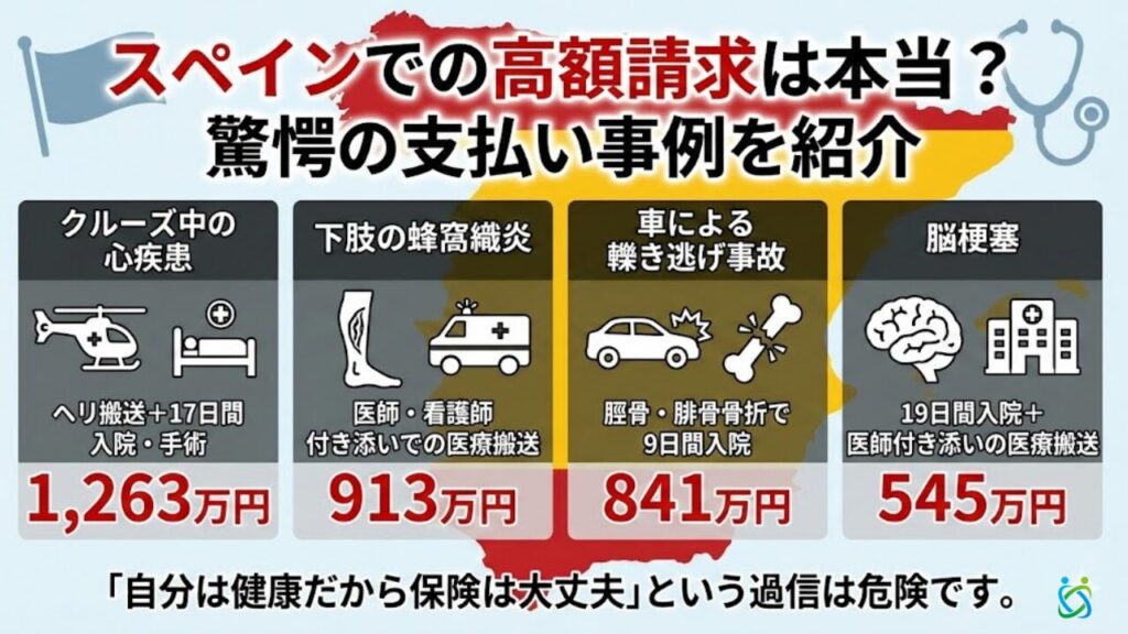 スペインでの高額請求は本当？驚愕の支払い事例を紹介