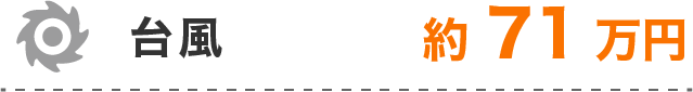 台風	約71万円