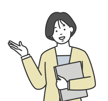 指を指している女性